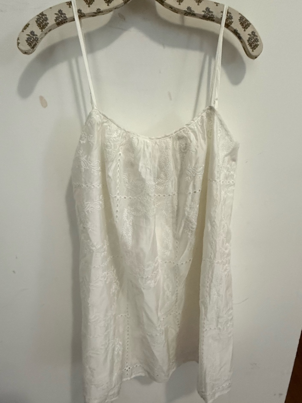 NWT AQUA Swim White Eyelet Embroidered Dress S Bloomingdale's Exclusive Mini